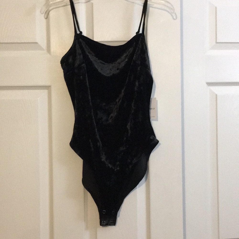 Velvet body suit